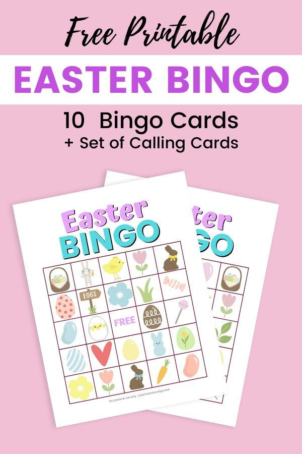 Easter Bingo Free Printable