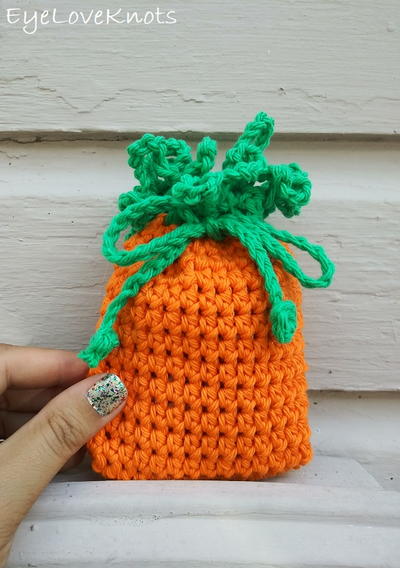 Carrot Soap Cozy (or Small Gift Bag)
