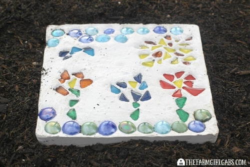 Create Your Own Mosaic Garden Stone
