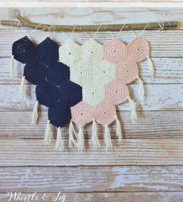 Boho Chic Crochet Wall Hanging