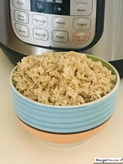 Instant Pot Brown Rice