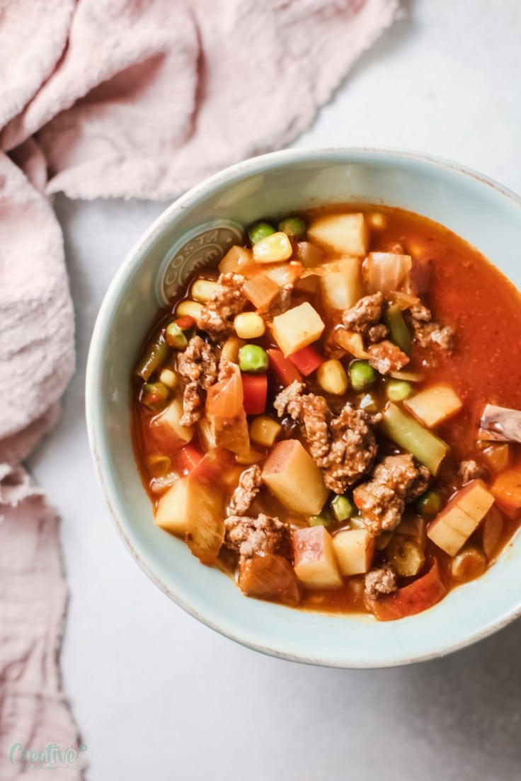 Easy Hamburger Soup | AllFreeCopycatRecipes.com