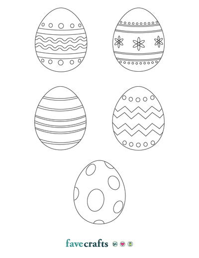 printable easter eggs free download  favecrafts