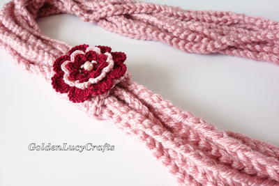 Crochet Chain Scarf, Necklace