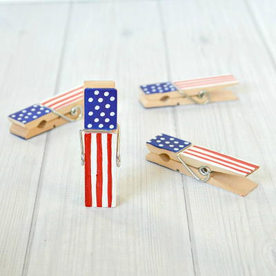 Diy Patriotic Clothespins