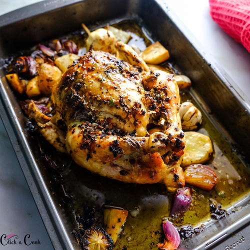 Garlic Herb Roasted Chicken | AllFreeCasseroleRecipes.com