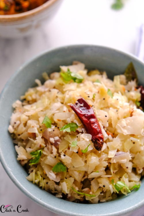 Cabbage Poriyal