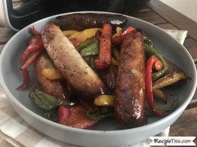 Air Fryer Italian Sausage And Peppers