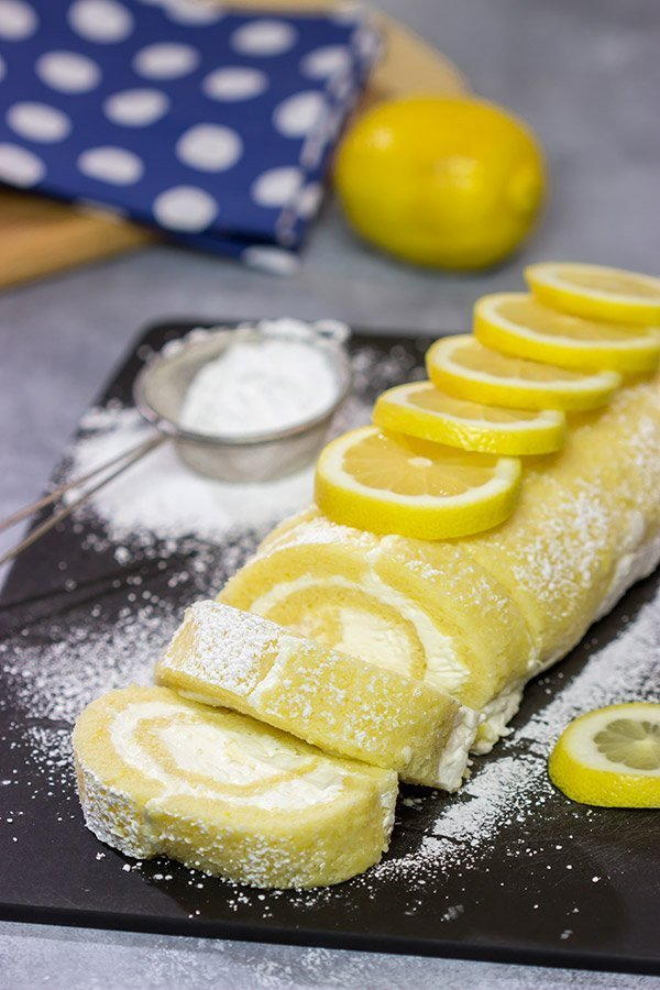 Lemon cake roll recipelion