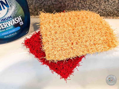 Big And Thick Crochet Dish Scrubby