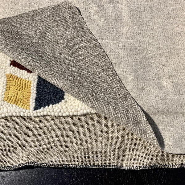 How to Finish a Punch Needle Pillow