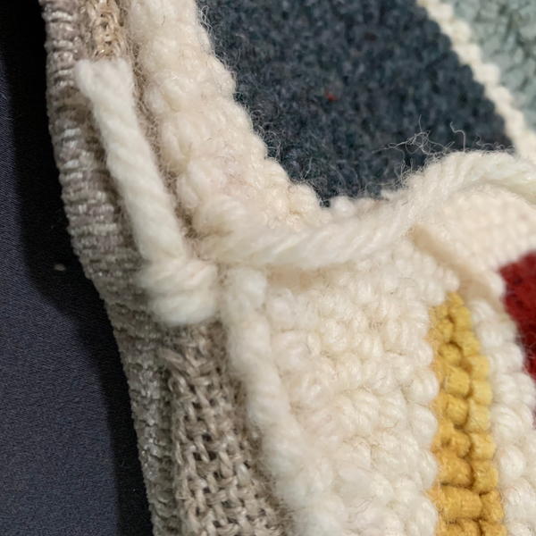 How to Finish a Punch Needle Pillow