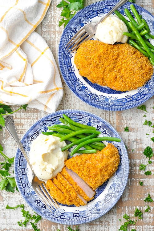 Ovenfried Breaded Pork Chops