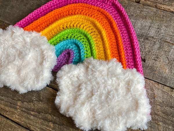 Crochet Rainbow Wall Hanging