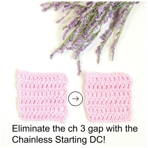 Chainless Starting Double Crochet Tutorial
