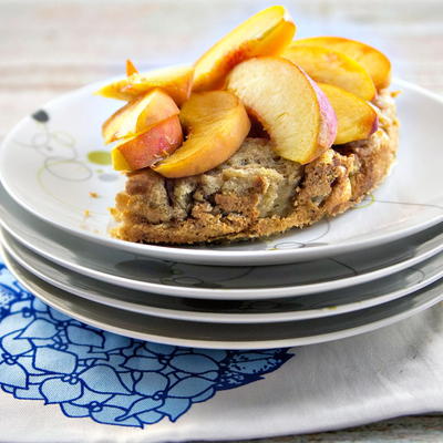 Peach Baked French Toast Casserole