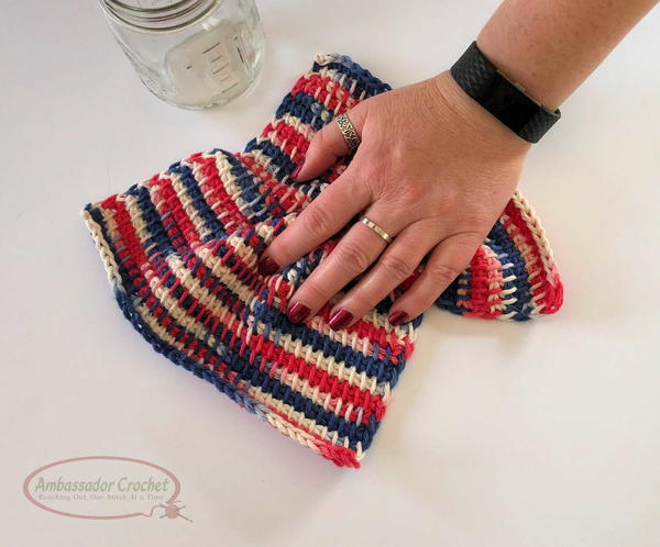 Tunisian Tss Dishcloth