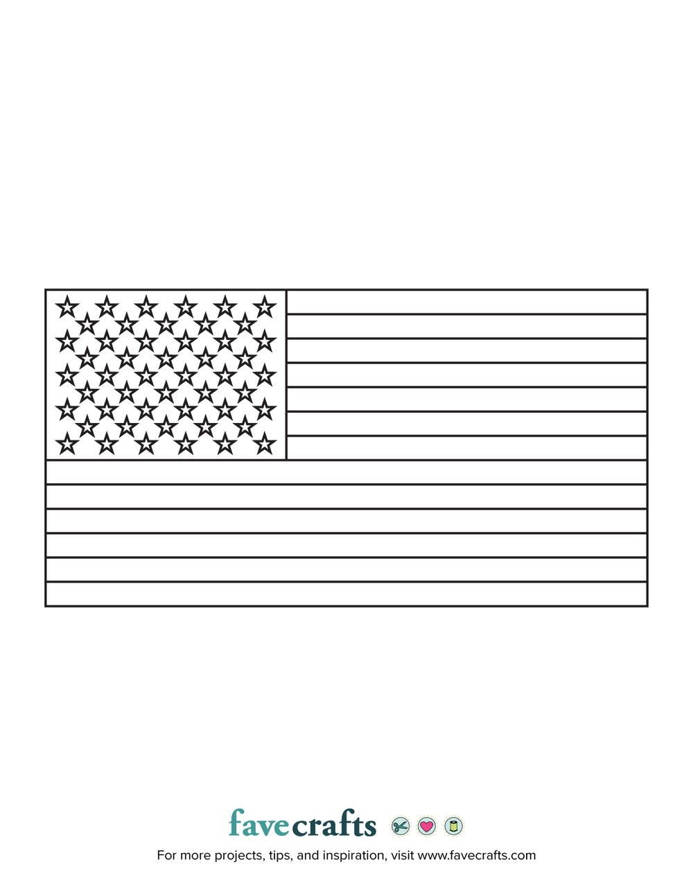American Flag Template For Kids American Flag Template For Kids