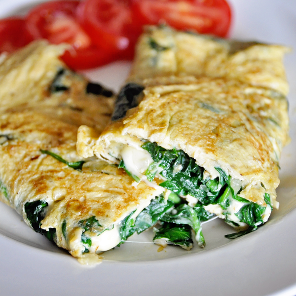 Spinach & Cheese Omelette | Easy Breakfast Recipe