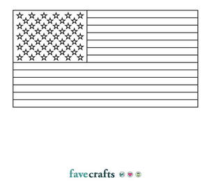 Printable American Flag | FaveCrafts.com Printable American Flag | FaveCrafts.com