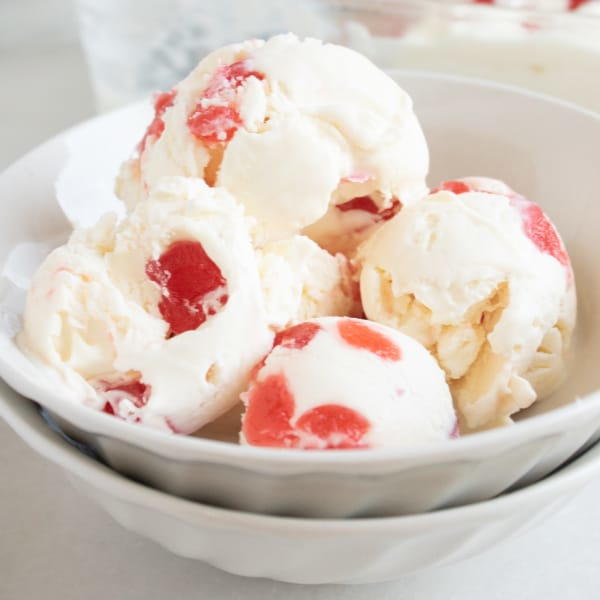 Homemade Candied Cherry Ice Cream