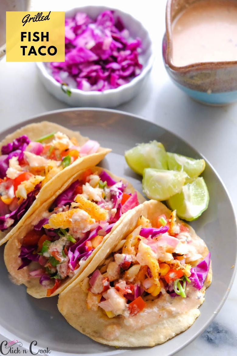 Best Grilled Fish Tacos With Taco Sauce | FaveHealthyRecipes.com