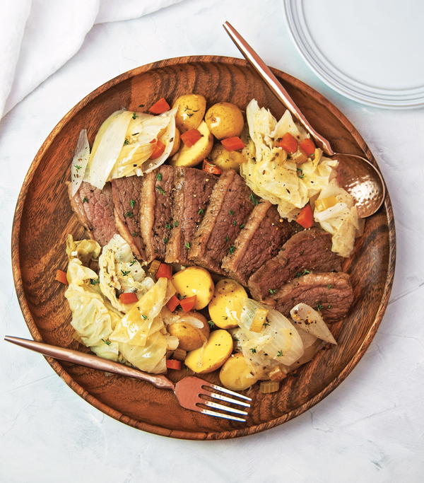 Irish Corned Beef and Cabbage with Potatoes