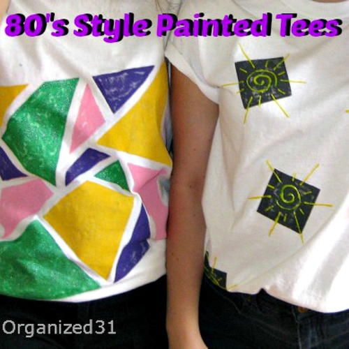 80s Style Painted Tees