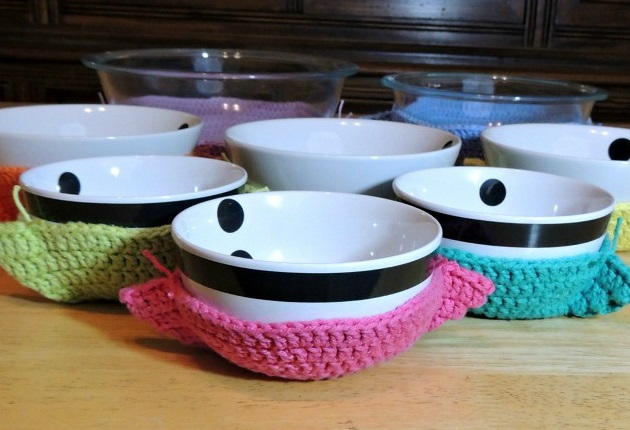 One Hour Crochet Bowl Cozy