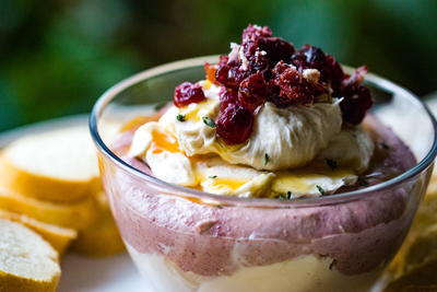 Whipped Cranberry Goat Cheese