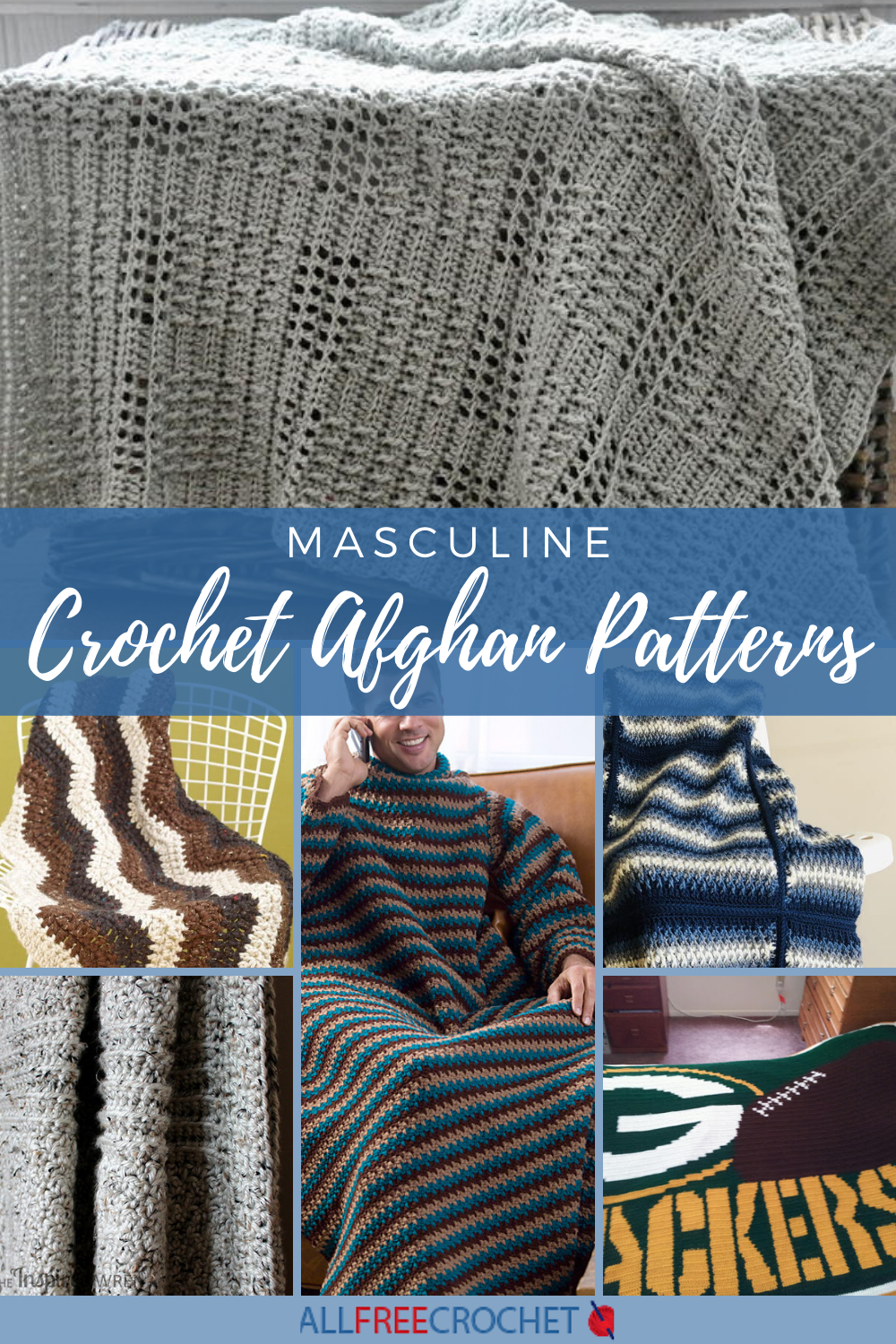 16 Free Masculine Crochet Afghan Patterns