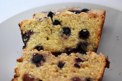 White Chocolate And Blueberry Loaf