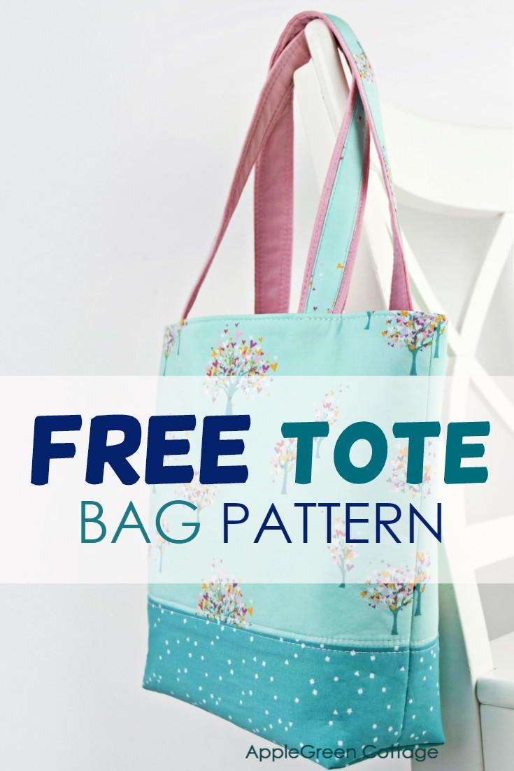 The Best Free Tote Pattern - In 2 Sizes | DIYIdeaCenter.com