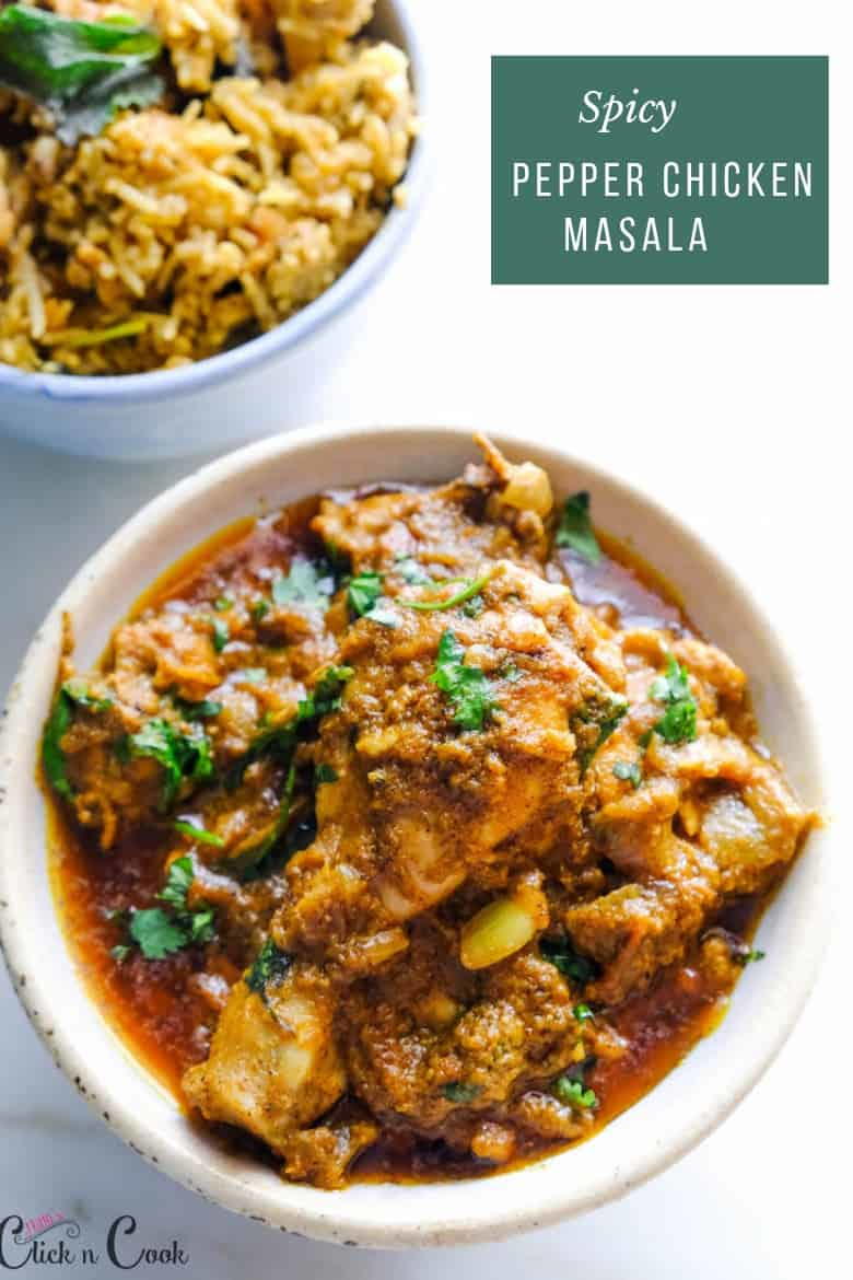 Spicy Chettinad Pepper Chicken Masala