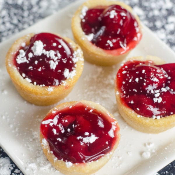 Cherry Pie Cookie Cups