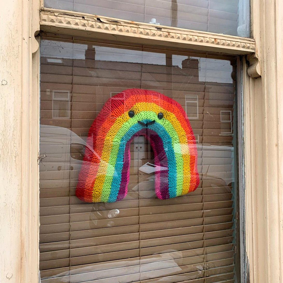 giant rainbow plush