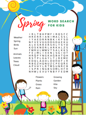 free printable spring word search for kids diyideacenter com