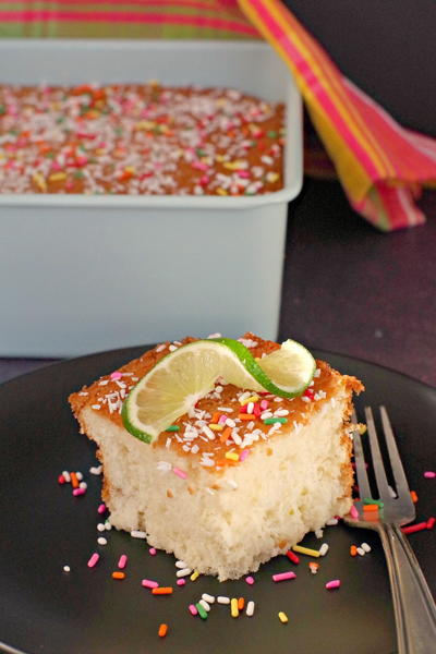 Coconut Lime Tres Leches Cake