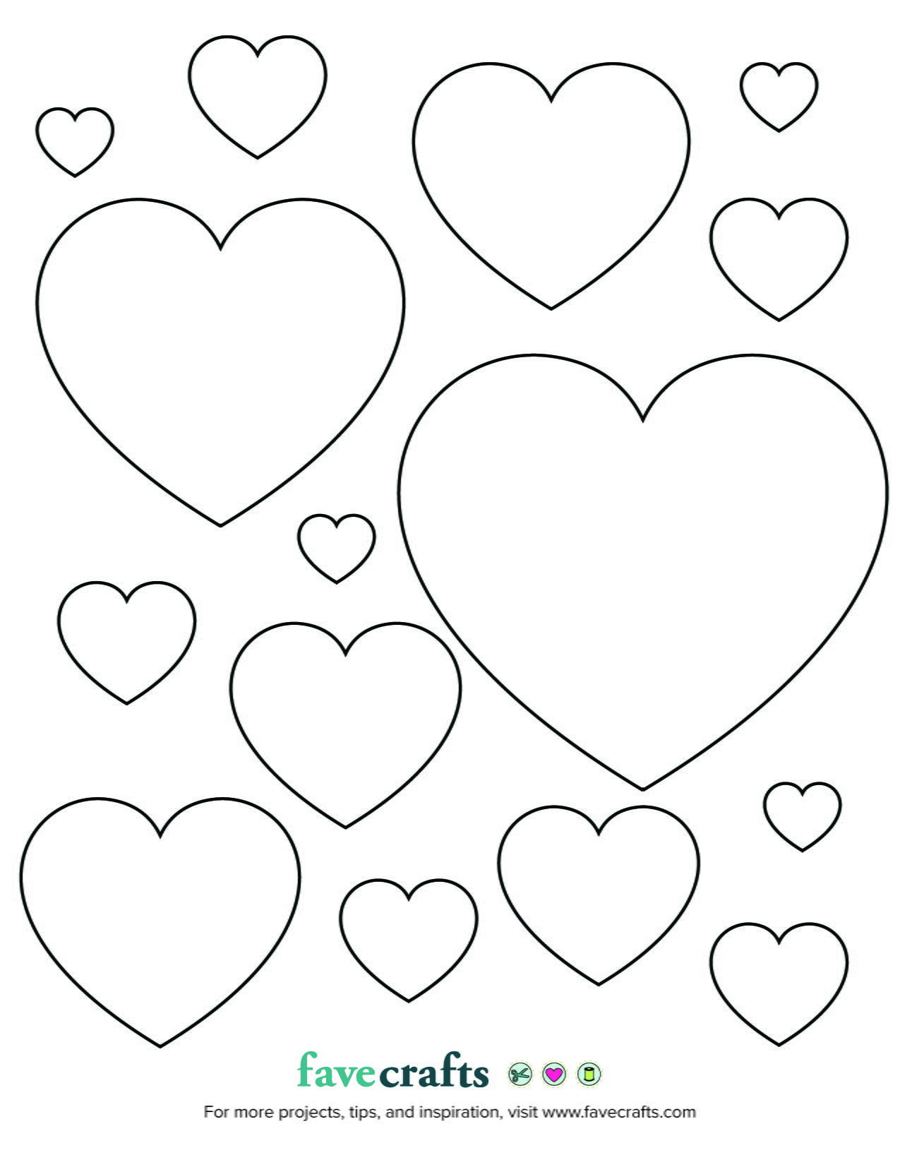 printable hearts to color pdf download favecrafts com