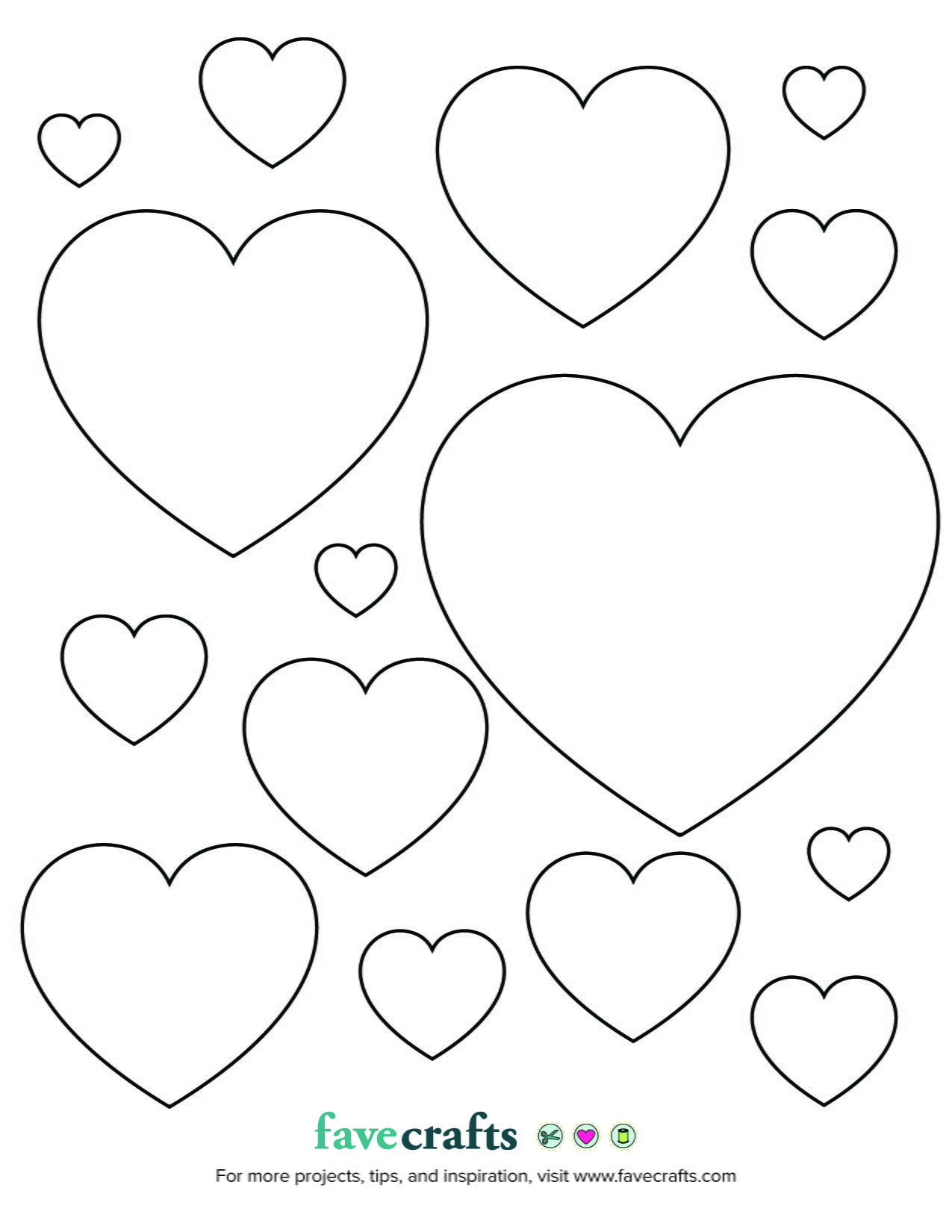 Download Printable Hearts | FaveCrafts.com