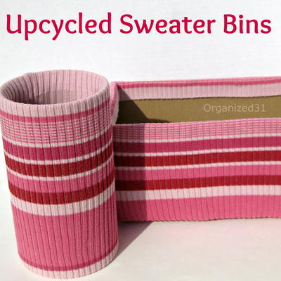 Easy Upcycled Sweater Box