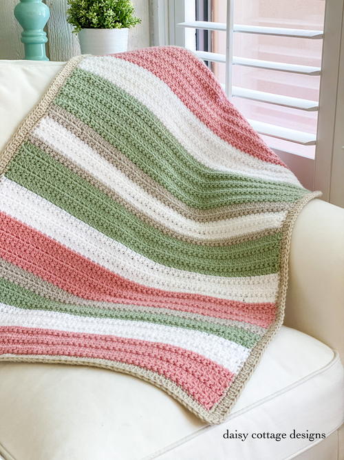 Textured Stripe Blanket Tutorial