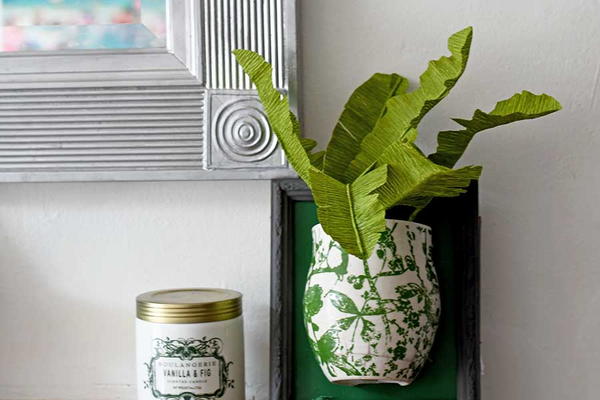 Diy Faux Tropical Plant