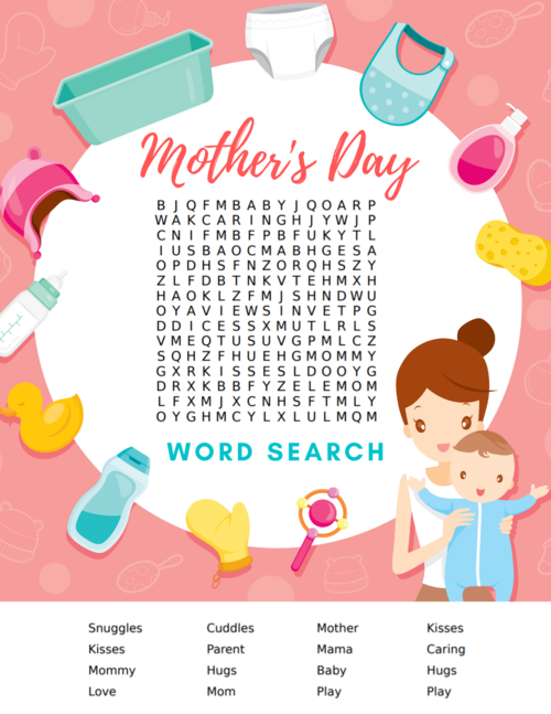 Free Printable Mother’s Day Word Search