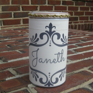 personalized tin can