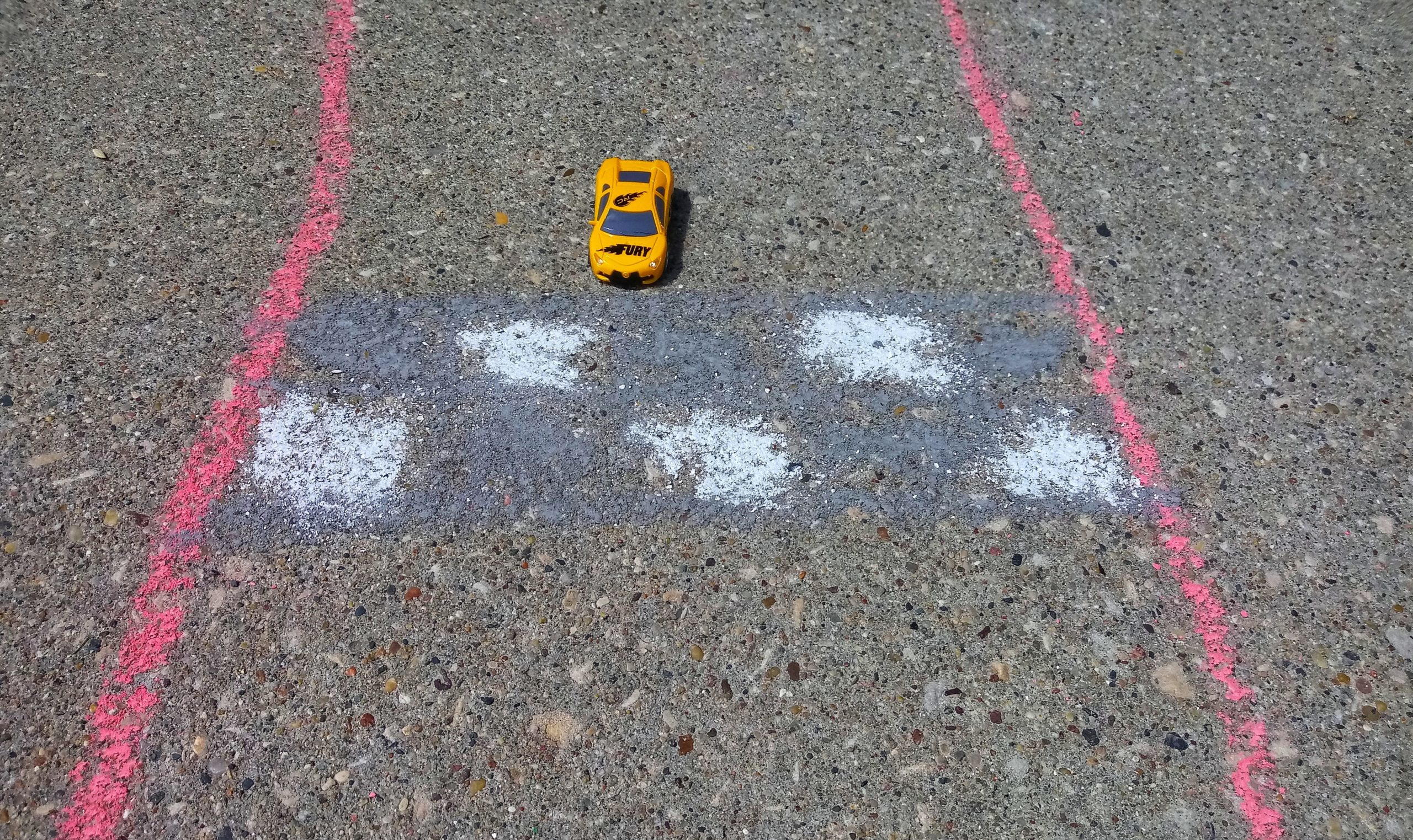 How To Create A Sidewalk Chalk Racetrack For Remote Control Cars ...