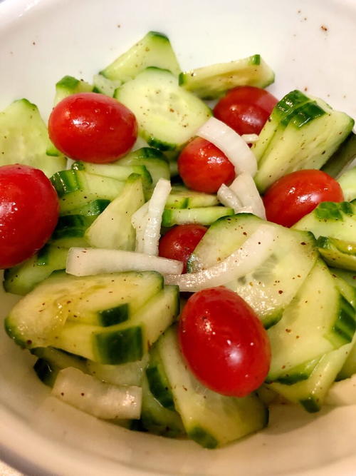 Flavor Packed Cucumber Salad With A Little “bam”