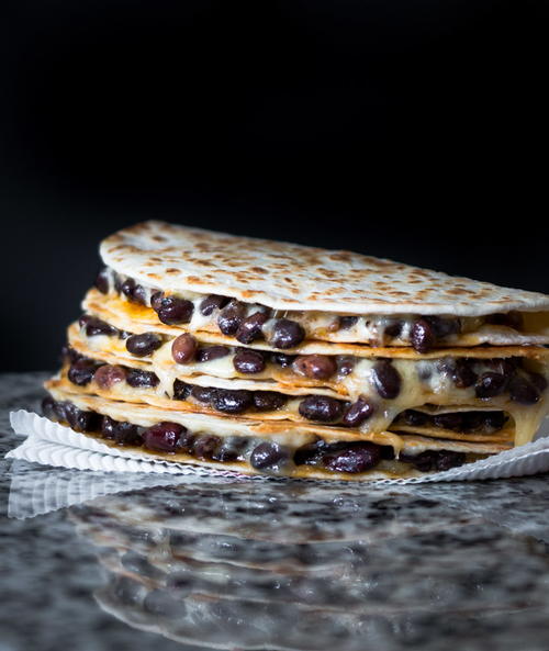 Spicy Black Bean Quesadilla