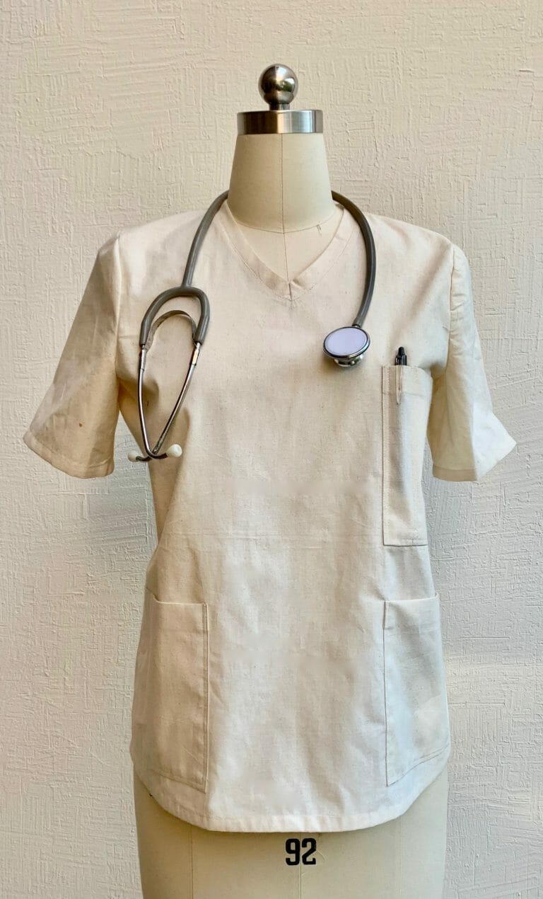 Easy Surgical Scrub Top Pattern | AllFreeSewing.com