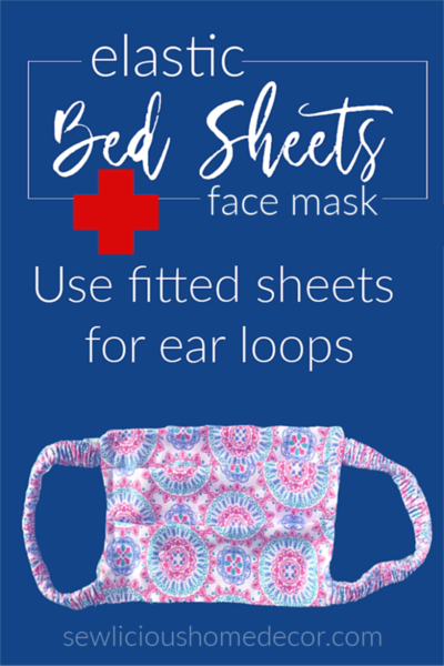 Face Mask W/fitted Sheet Ear Loops